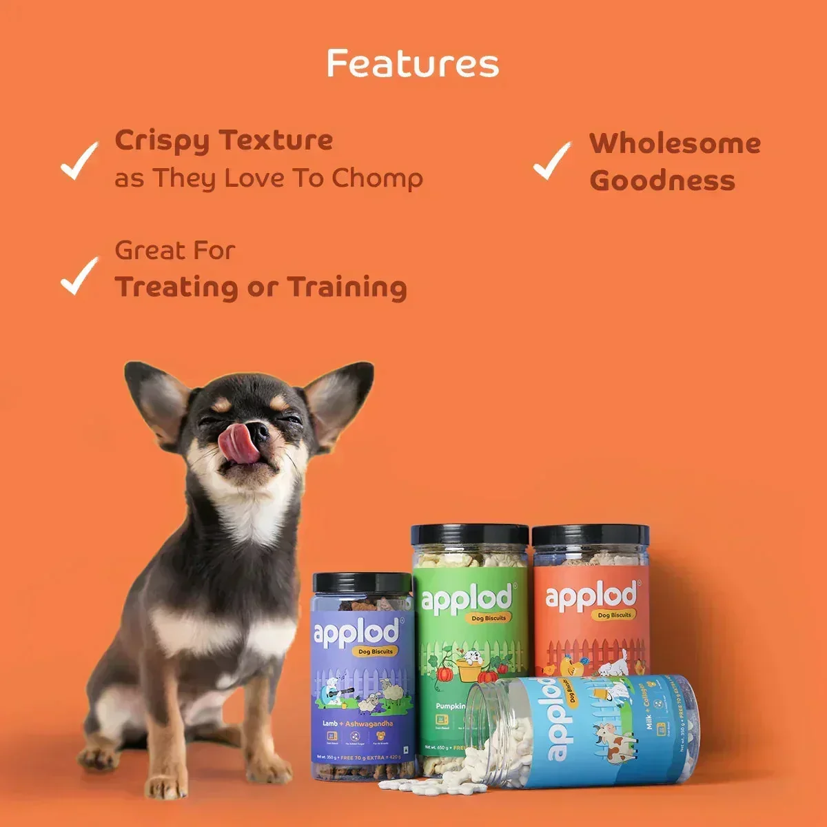 Applod Chicken Liver Dog Biscuit With Quinoa  - Image 6