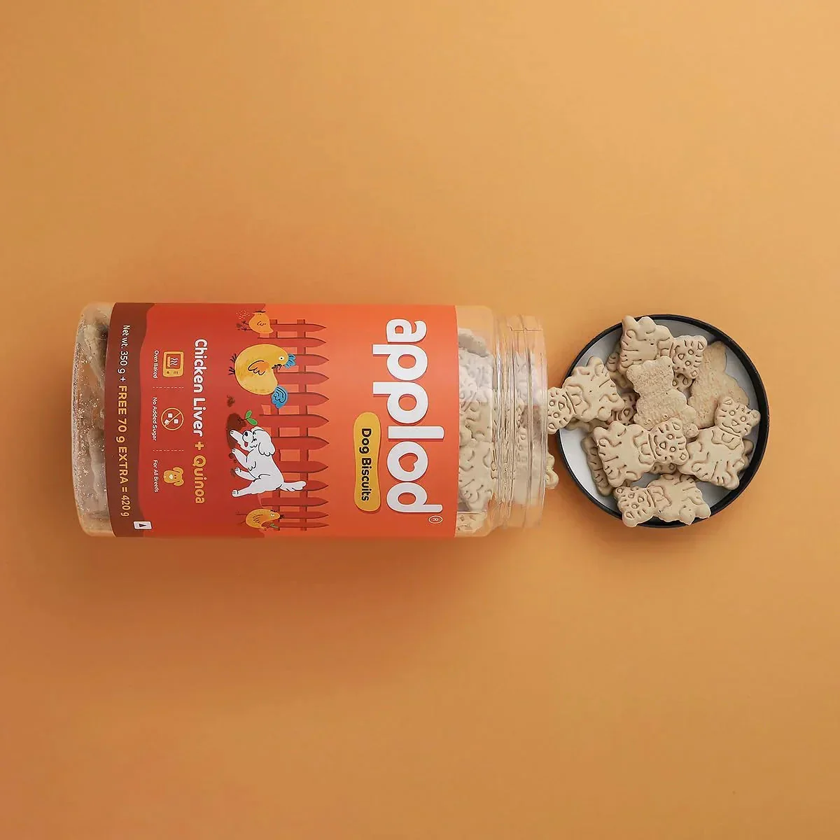 Applod Chicken Liver Dog Biscuit With Quinoa  - Image 8