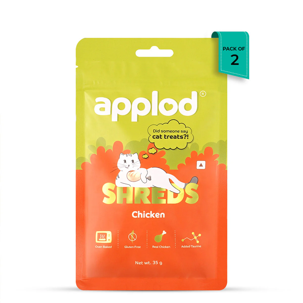 Applod Chicken Shreds Soft Cat Treat - 35g - Image 13