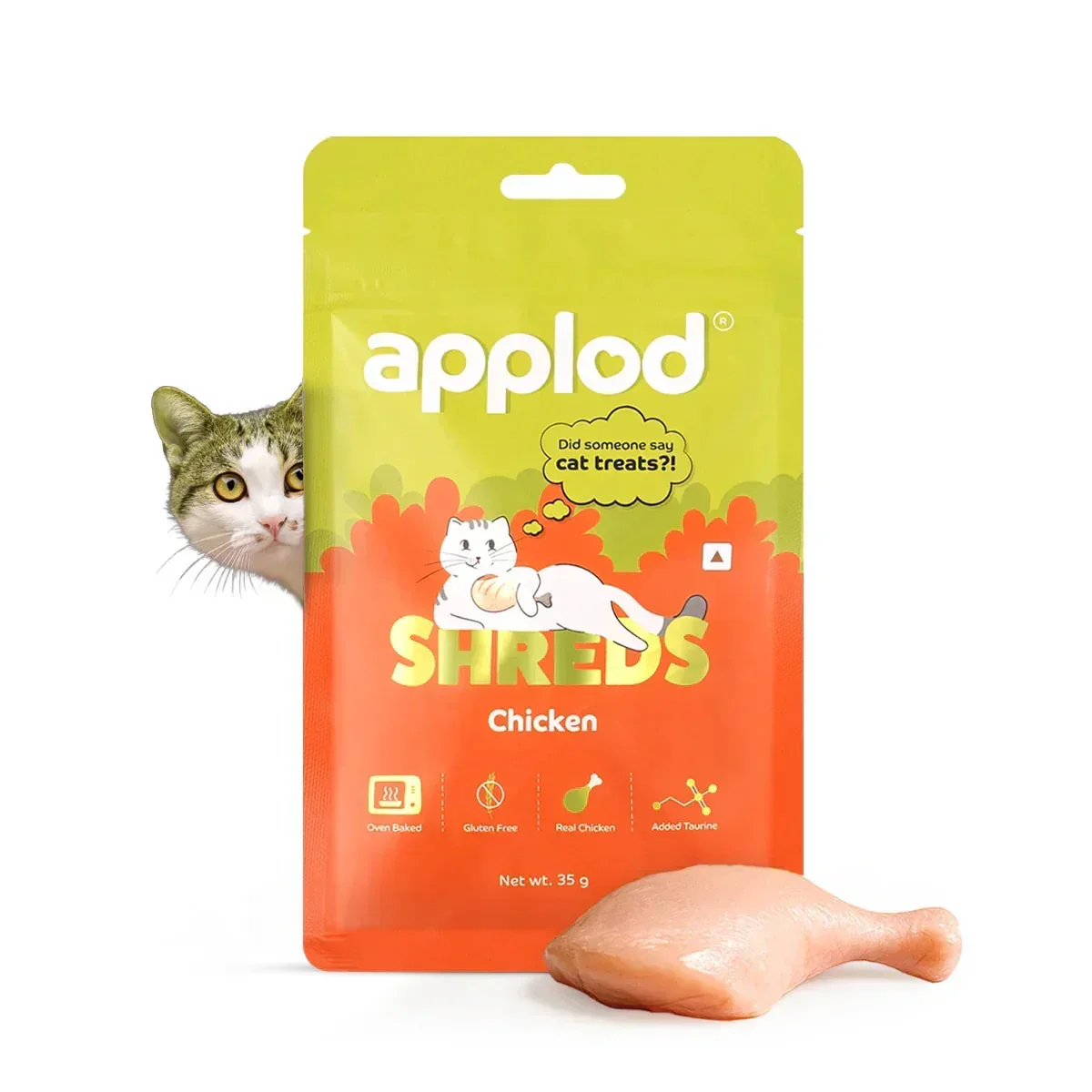 Applod Chicken Shreds Soft Cat Treat - 35g - Image 9