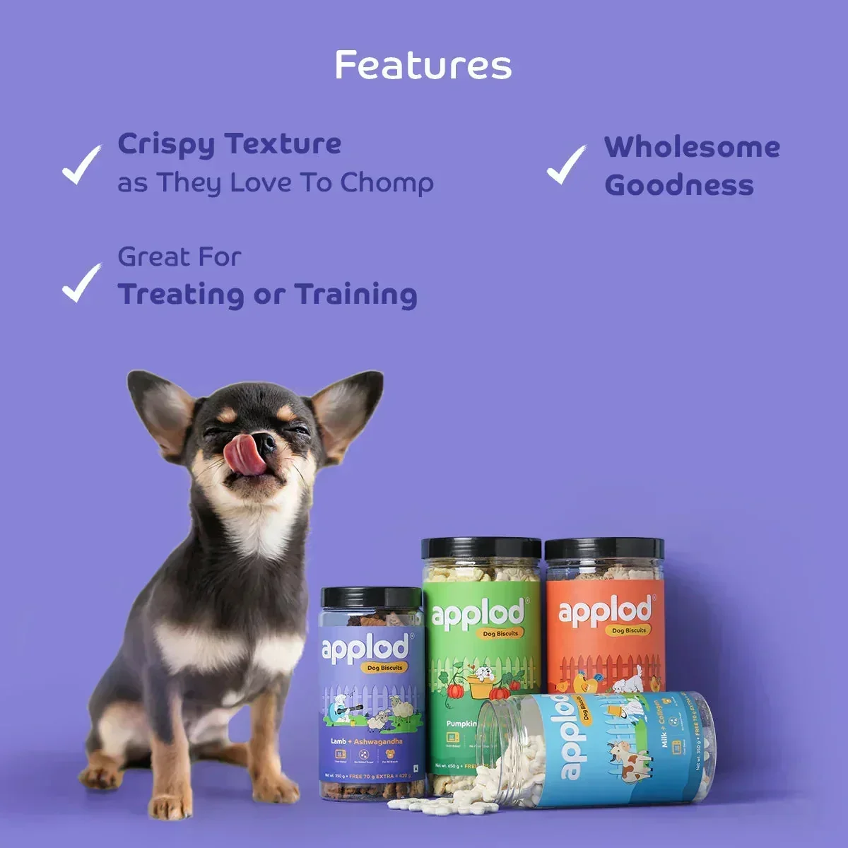 Applod Lamb Dog Biscuit With Ashwagandha - Image 6