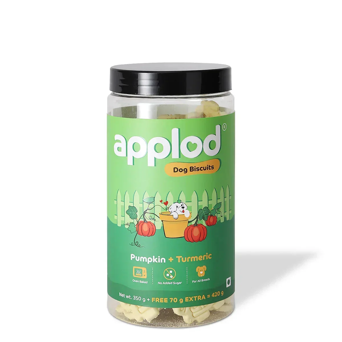 Applod Pumpkin Dog Biscuit with Turmeric - Image 10