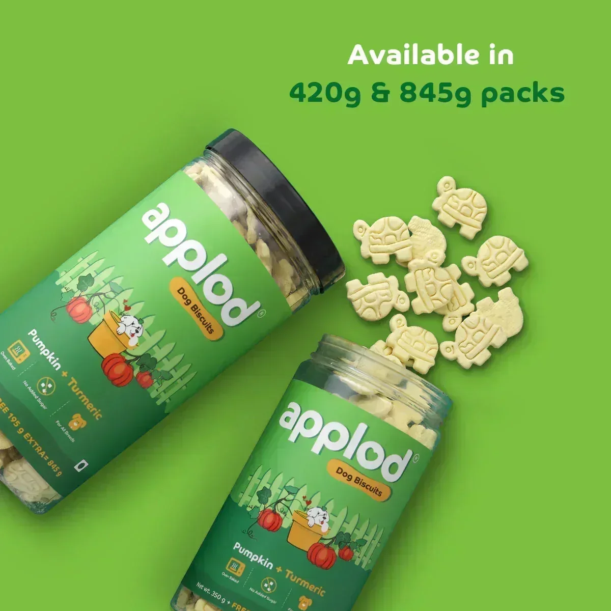 Applod Pumpkin Dog Biscuit with Turmeric - Image 6