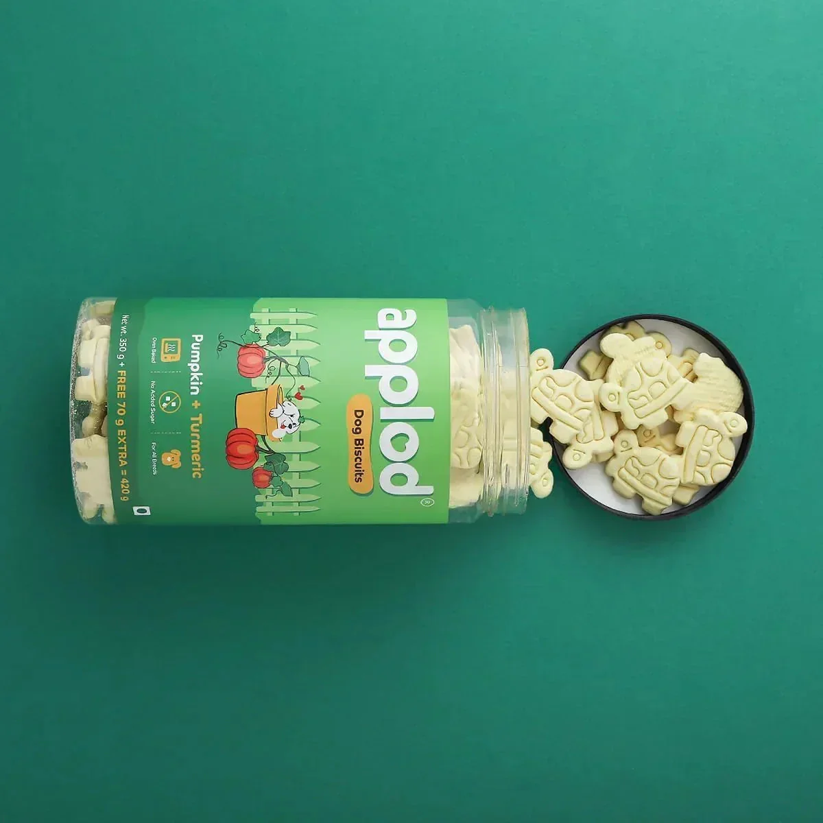 Applod Pumpkin Dog Biscuit with Turmeric - Image 8