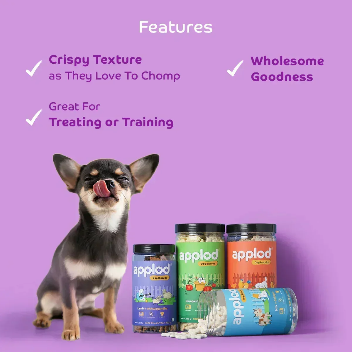 Applod Real Chicken Dog Biscuit - Image 6