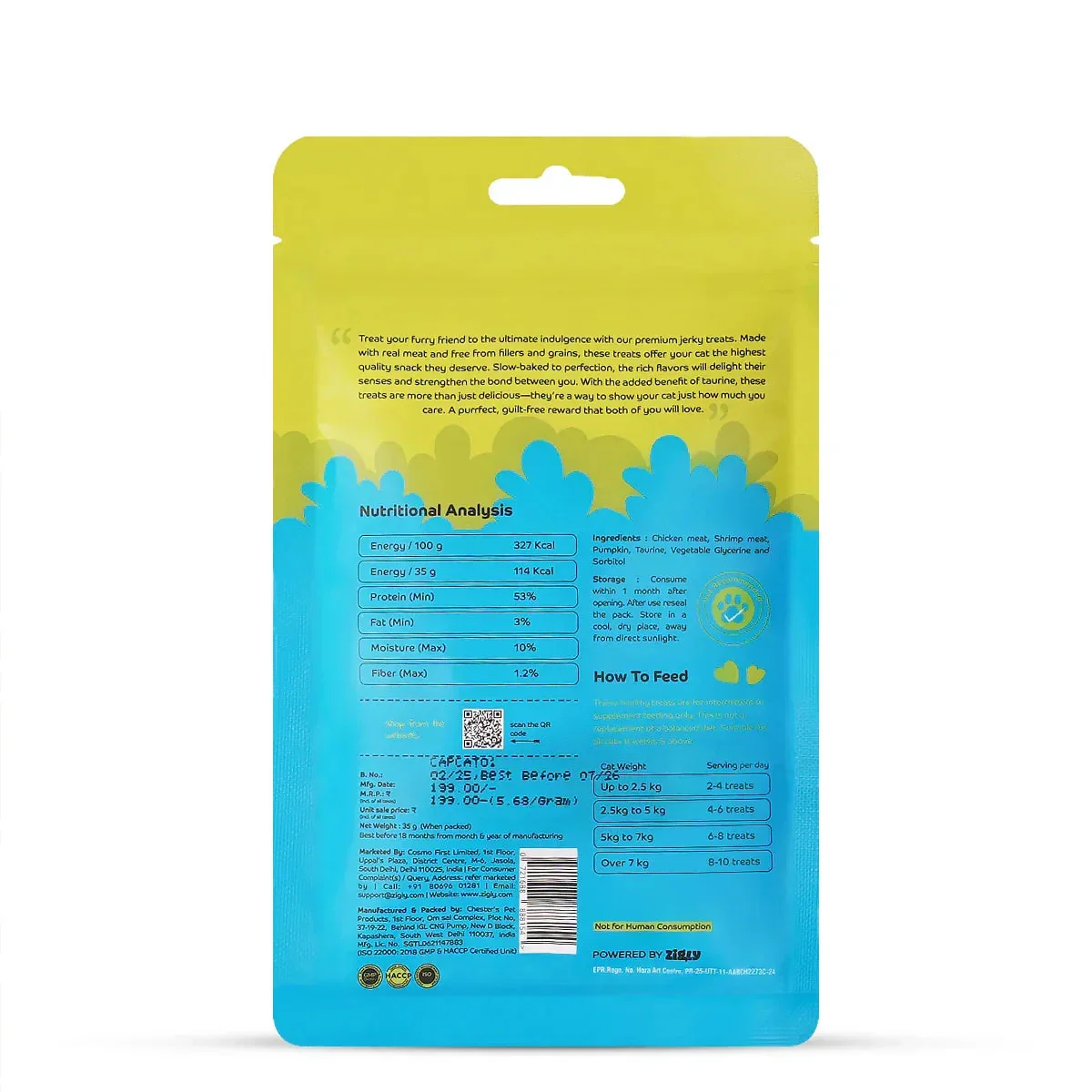 Applod Shrimp with Pumpkin Cat Treat - 35g - Image 10