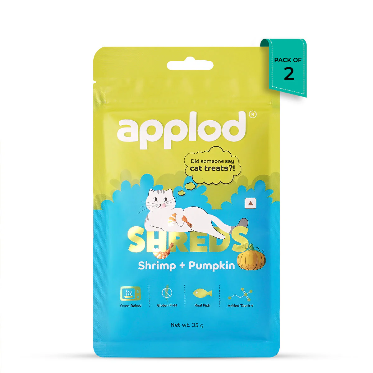 Applod Shrimp with Pumpkin Cat Treat - 35g - Image 13
