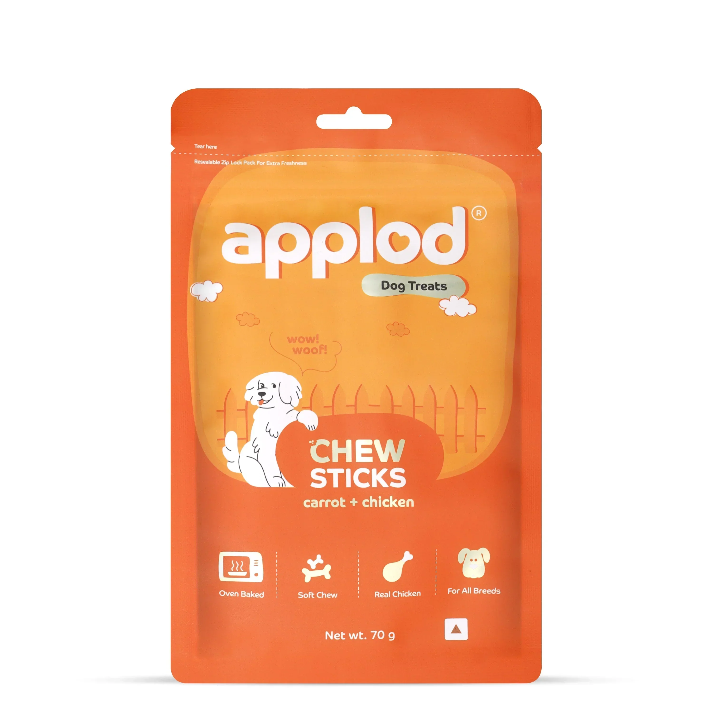 Applod Soft Carrot Chew Sticks Dog Treat  - 70g - Image 9