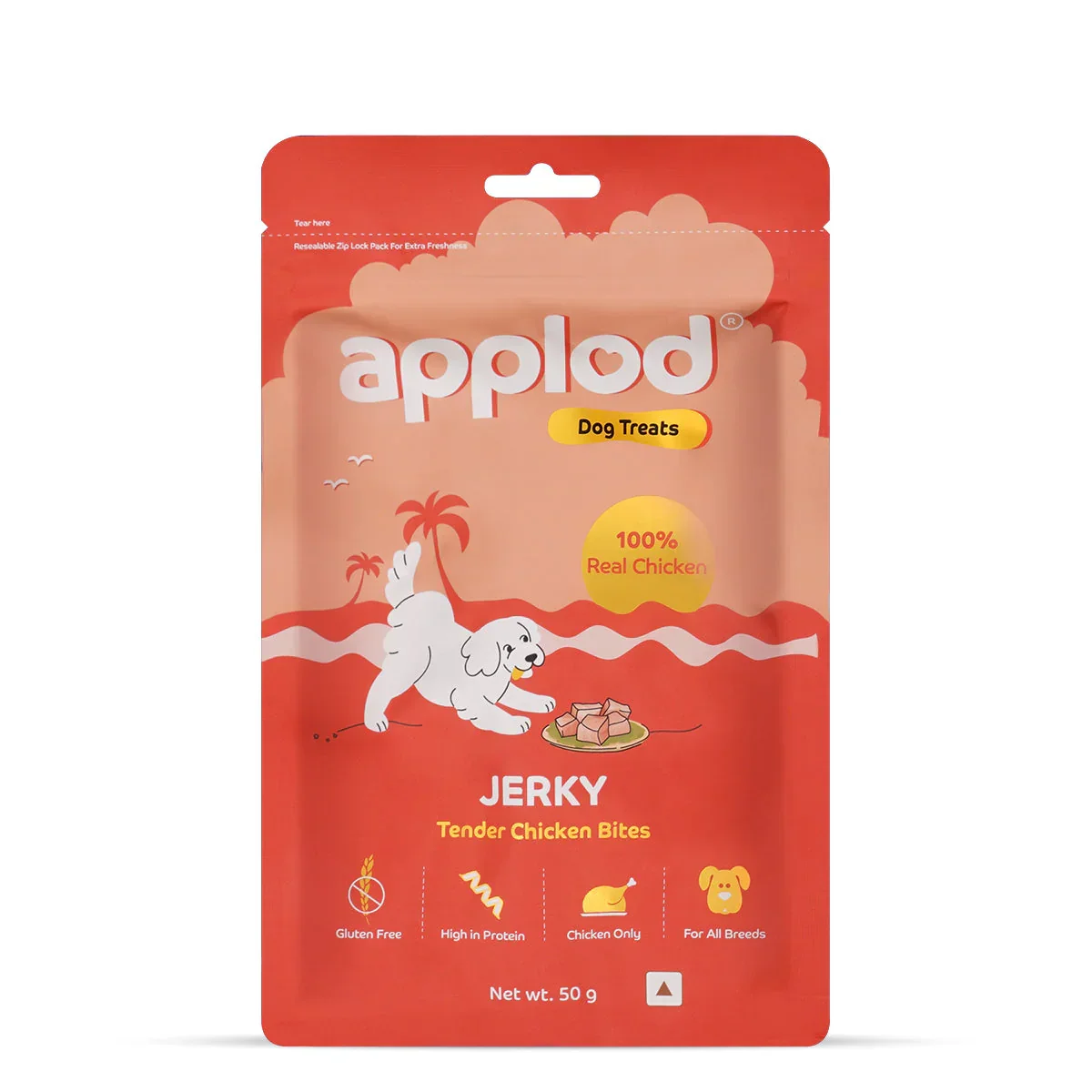 Applod Tender Chicken Jerky Bites Dog Treat - 50g - Image 12