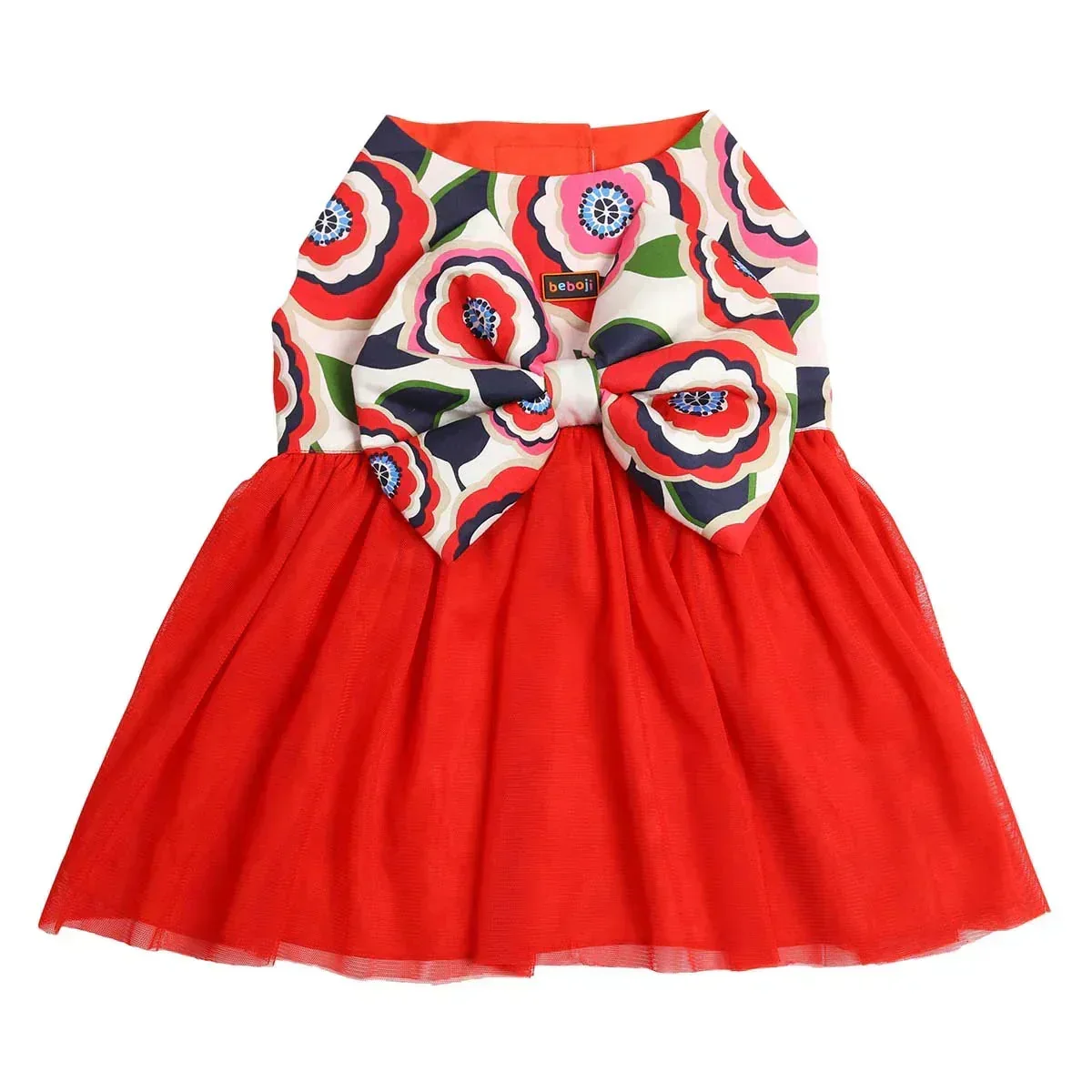 beboji Big Bow Flare Dog Frock - Image 3