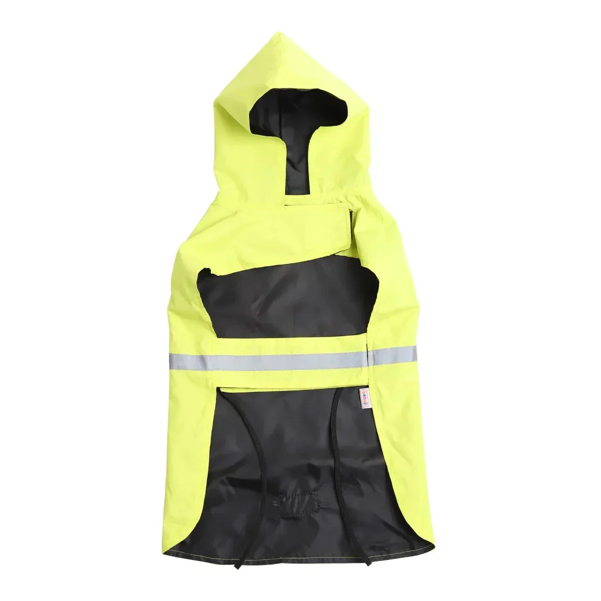 beboji Reflective Raincoat for Dogs with Hoodie -Green-S - Image 3