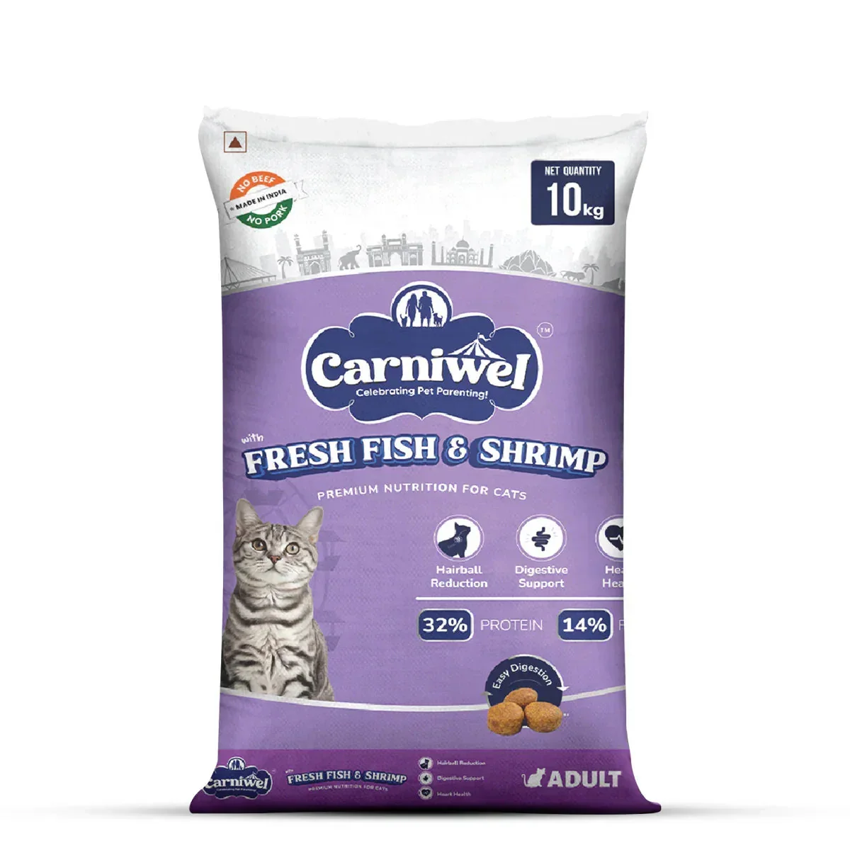 Carniwel Fresh Fish & Shrimp Dry Cat Food, Adult - Image 11