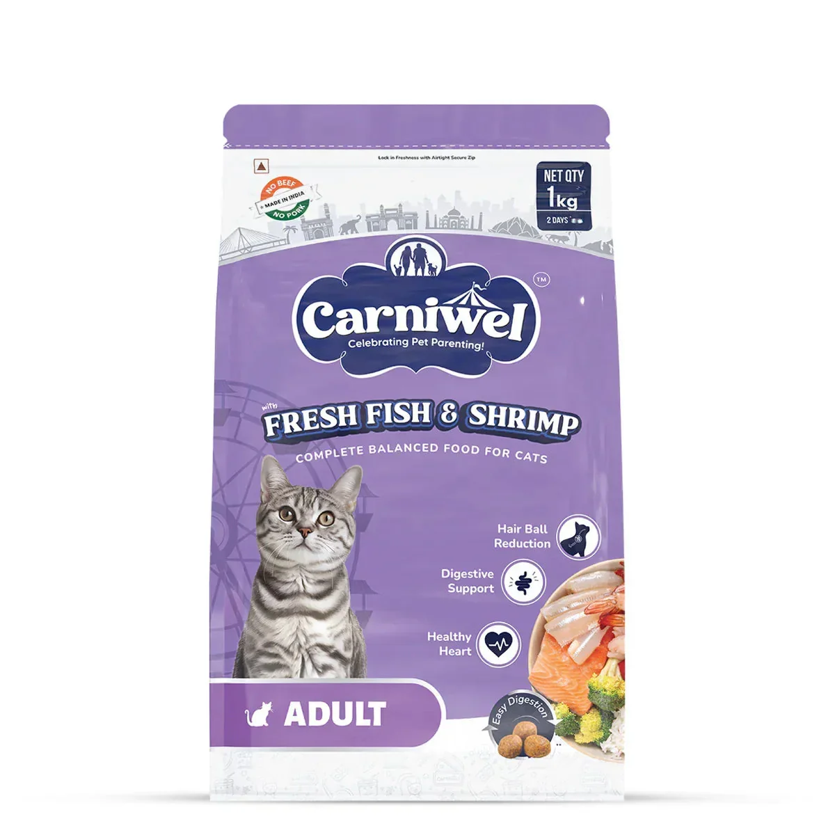 Carniwel Fresh Fish & Shrimp Dry Cat Food, Adult - Image 9