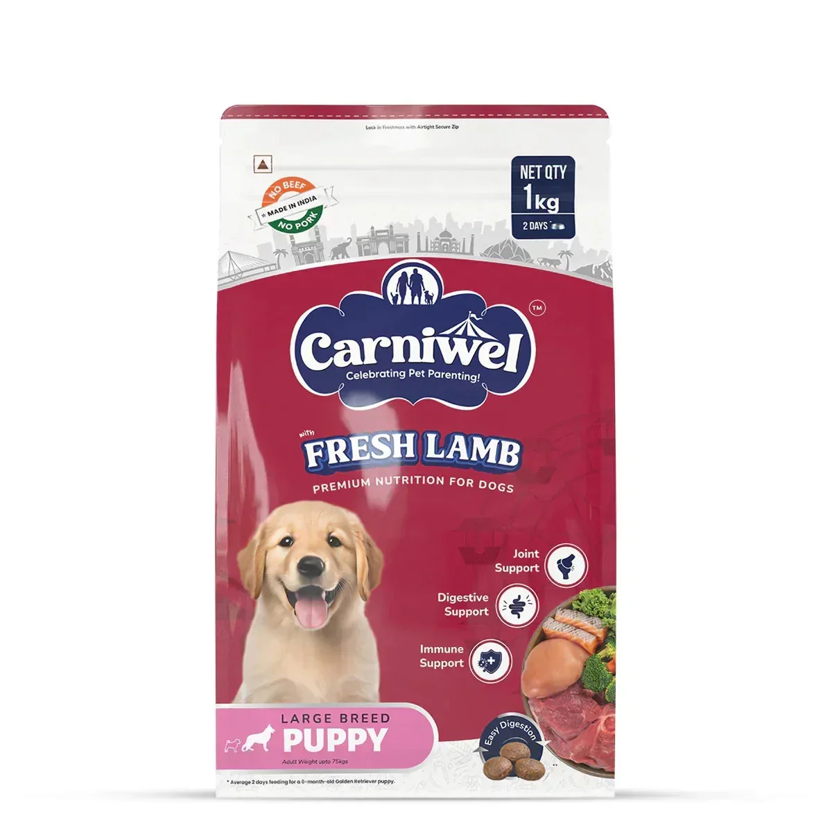 Carniwel Fresh Lamb Dry Dog Food for Large Breed, Puppy - Image 8