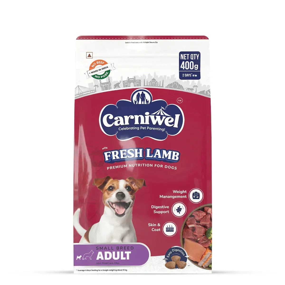 Carniwel Fresh Lamb Dry Dog Food for Small Breed, Adult - Image 8
