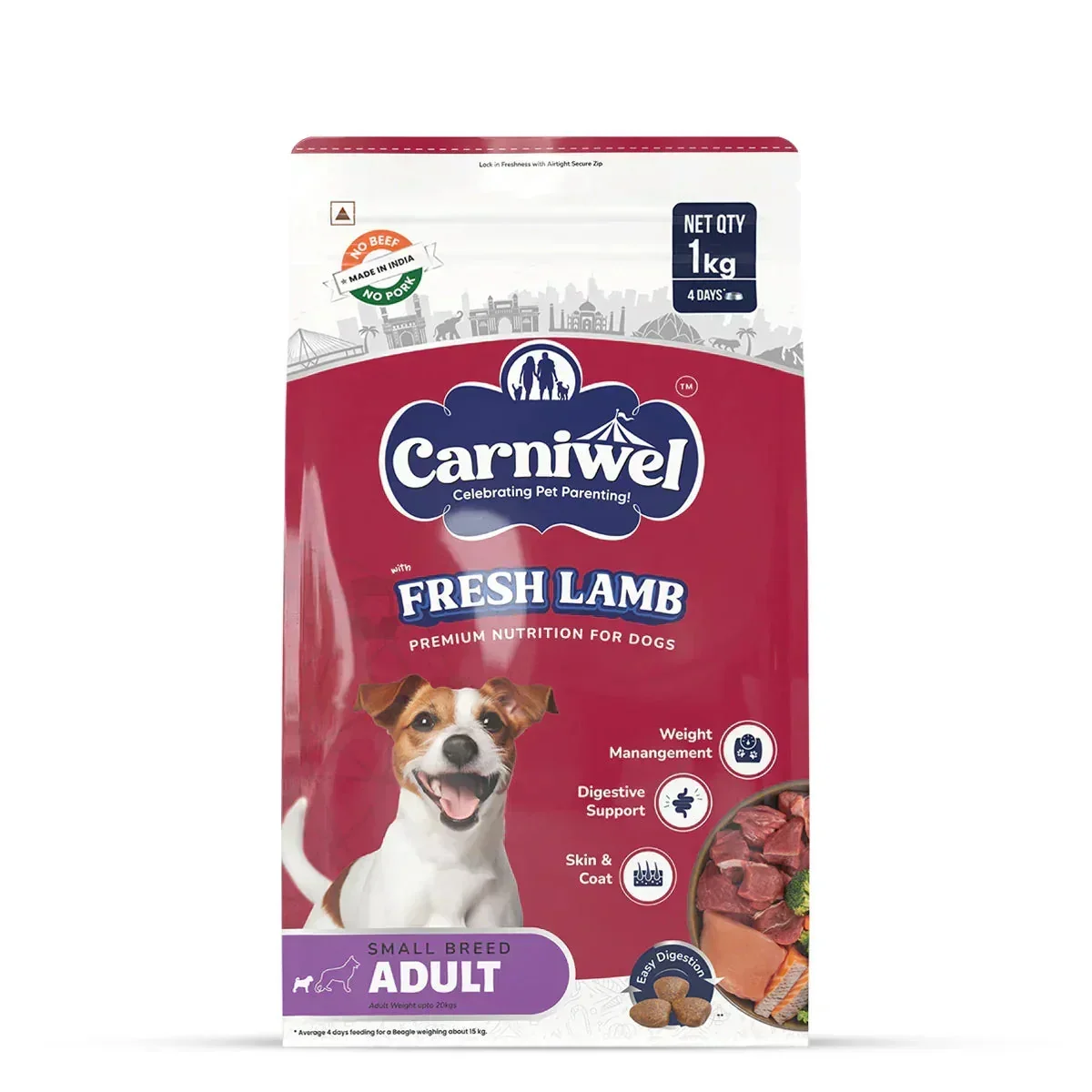 Carniwel Fresh Lamb Dry Dog Food for Small Breed, Adult - Image 9