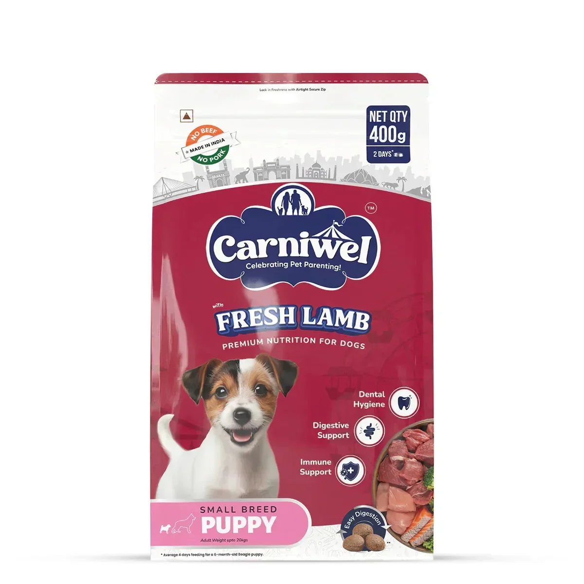 Carniwel Fresh Lamb Dry Dog Food for Small Breed, Puppy - Image 8