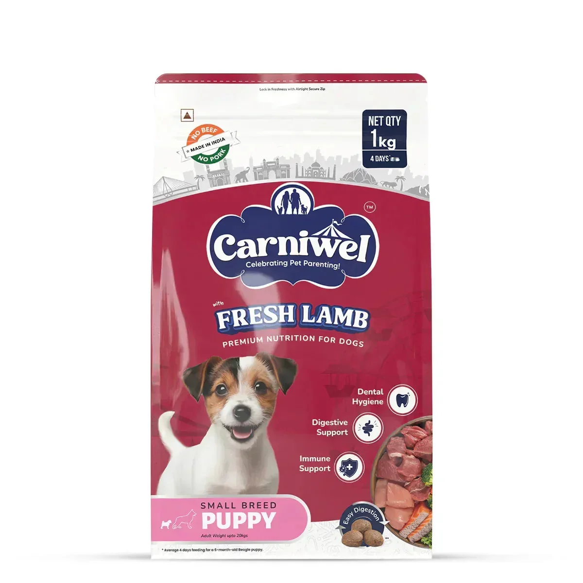 Carniwel Fresh Lamb Dry Dog Food for Small Breed, Puppy - Image 9