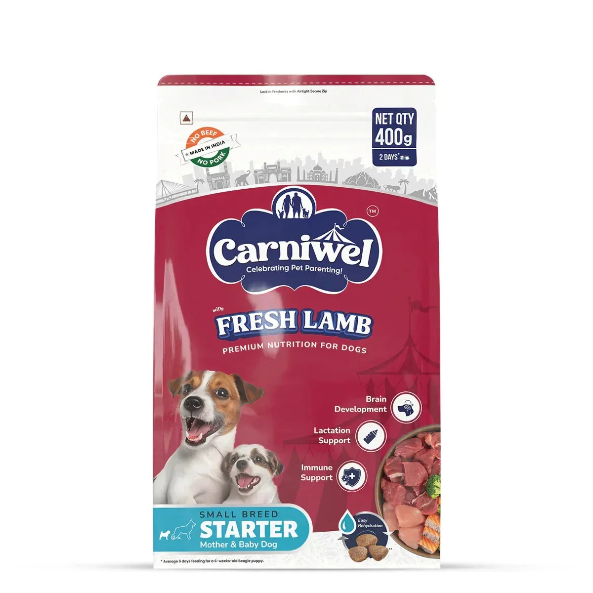 Carniwel Fresh Lamb Dry Dog Food for Small Breed, Starter - Image 8