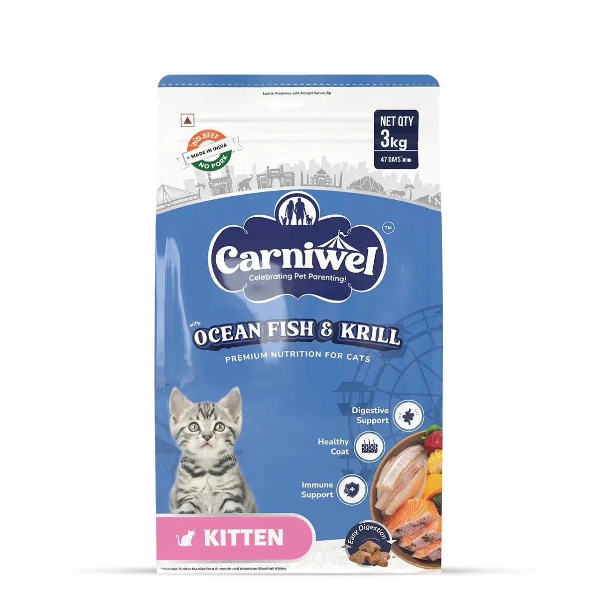 Carniwel Ocean Fish & Krill Dry Cat Food, Kitten - Image 10