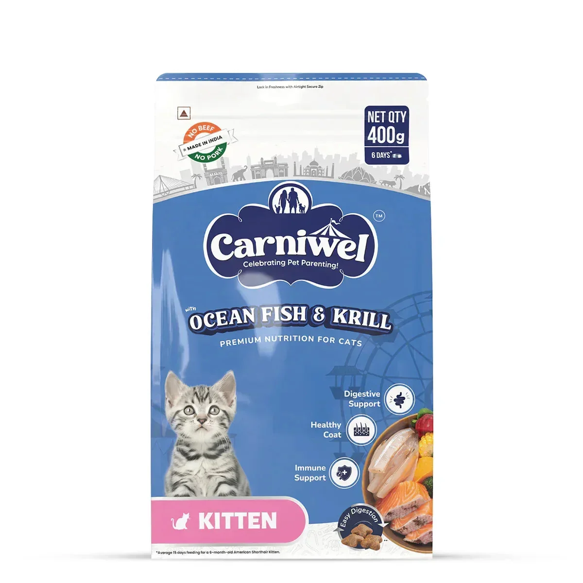 Carniwel Ocean Fish & Krill Dry Cat Food, Kitten - Image 8