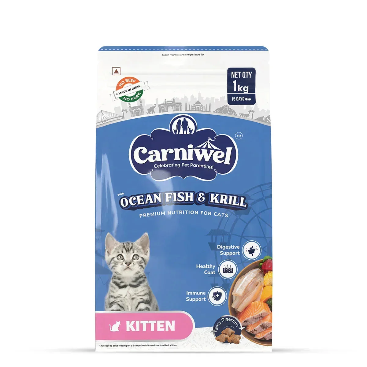 Carniwel Ocean Fish & Krill Dry Cat Food, Kitten - Image 9