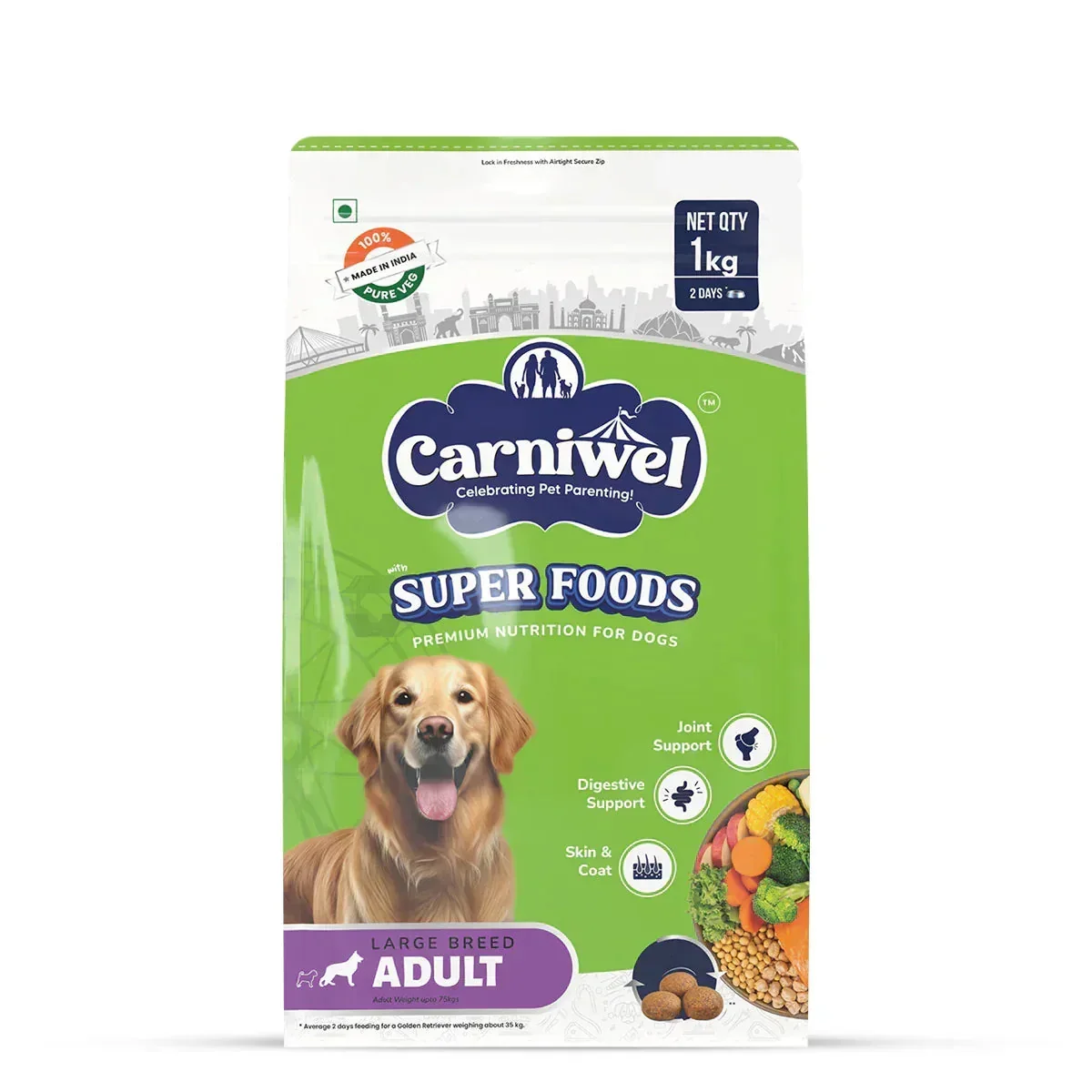 Carniwel Veg with Superfoods Dry Dog Food for Large Breed, Adult - Image 8
