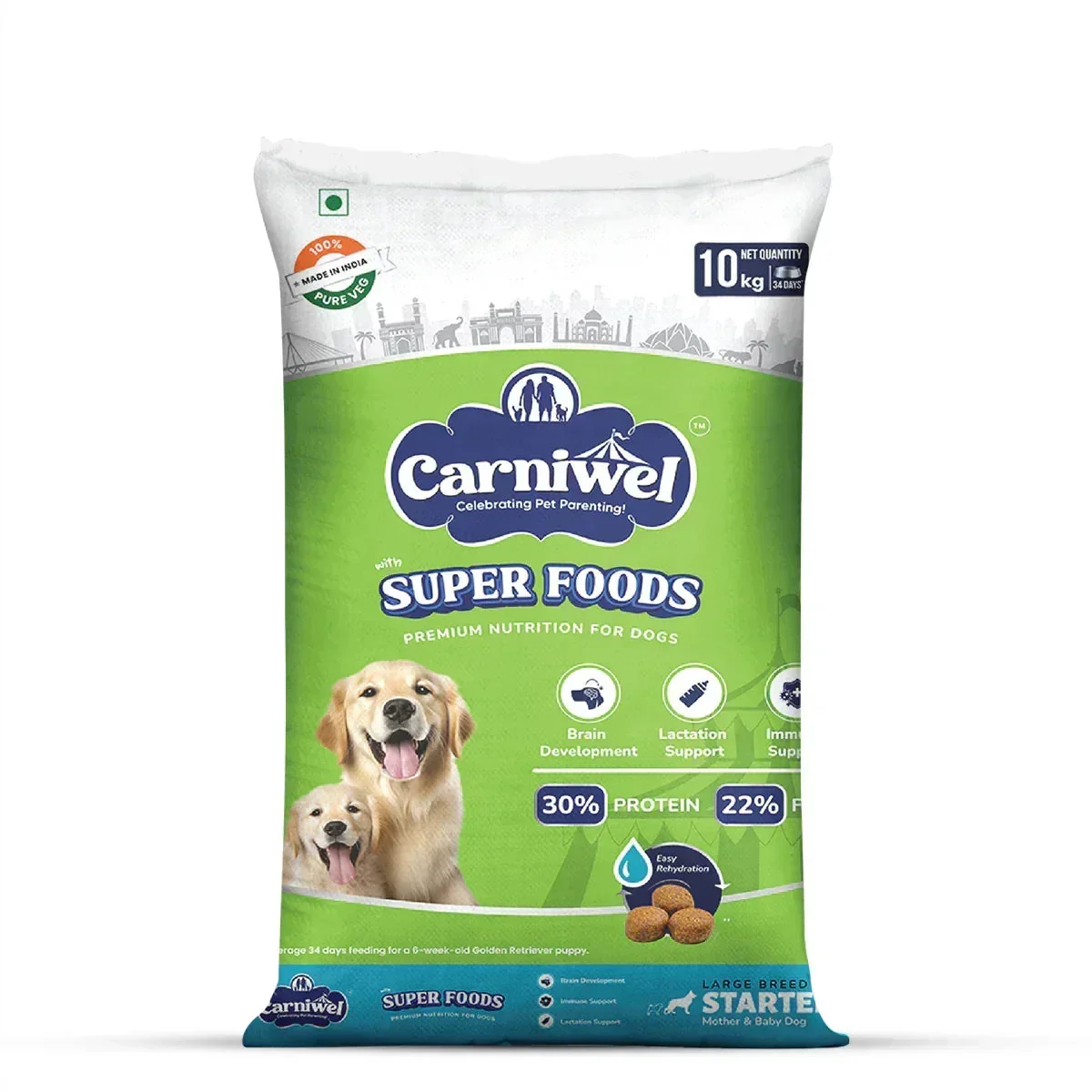 Carniwel Veg with Superfoods Dry Dog Food for Large Breed, Starter - Image 10
