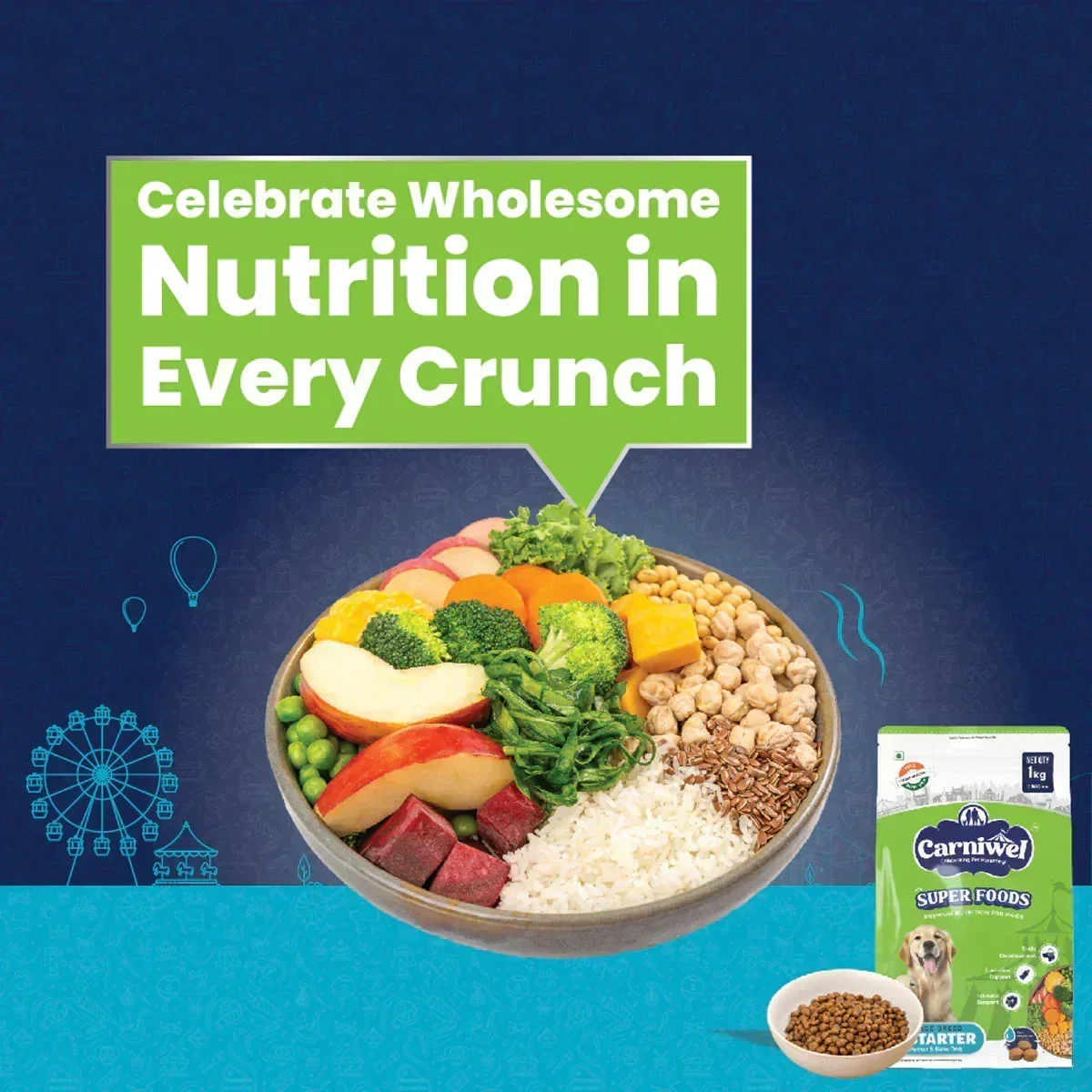 Carniwel Veg with Superfoods Dry Dog Food for Large Breed, Starter - Image 7