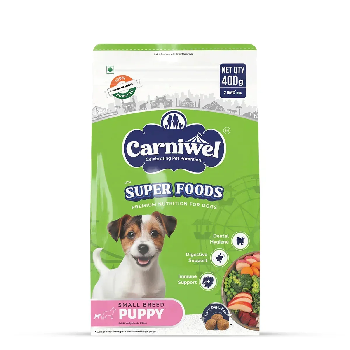 Carniwel Veg with Superfoods Dry Dog Food for Small Breed, Puppy - Image 8