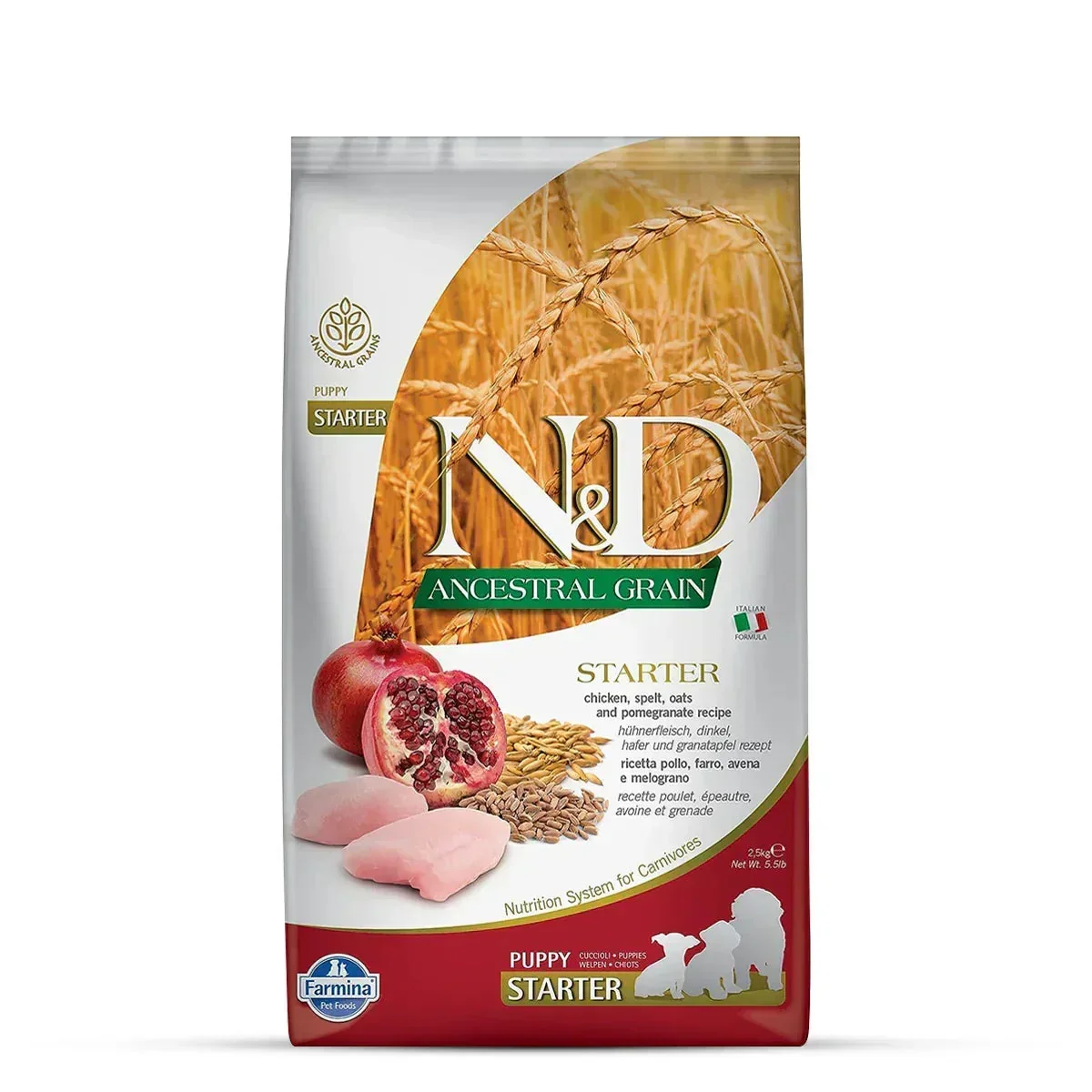 Farmina N&D Ancestral Grain Chicken & Pomegranate Starter Puppy Food - Dry Dog Food - All Breed - Image 10