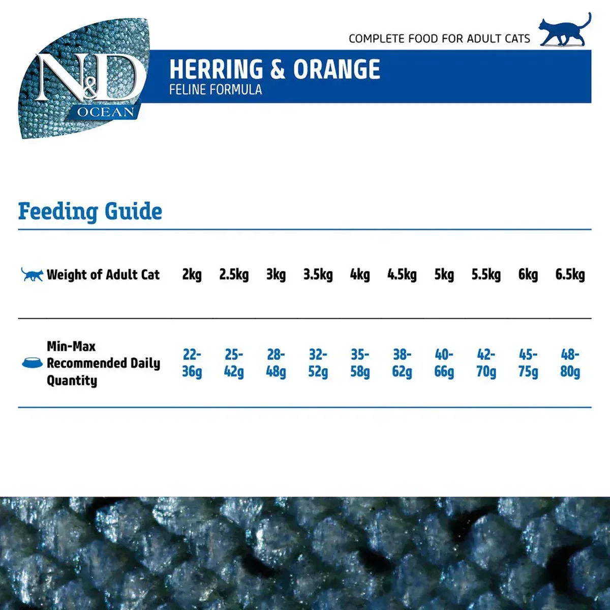 Farmina N&D Grain Free Ocean Herring & Orange Adult Dry Cat Food - 1.5 kg - Image 5