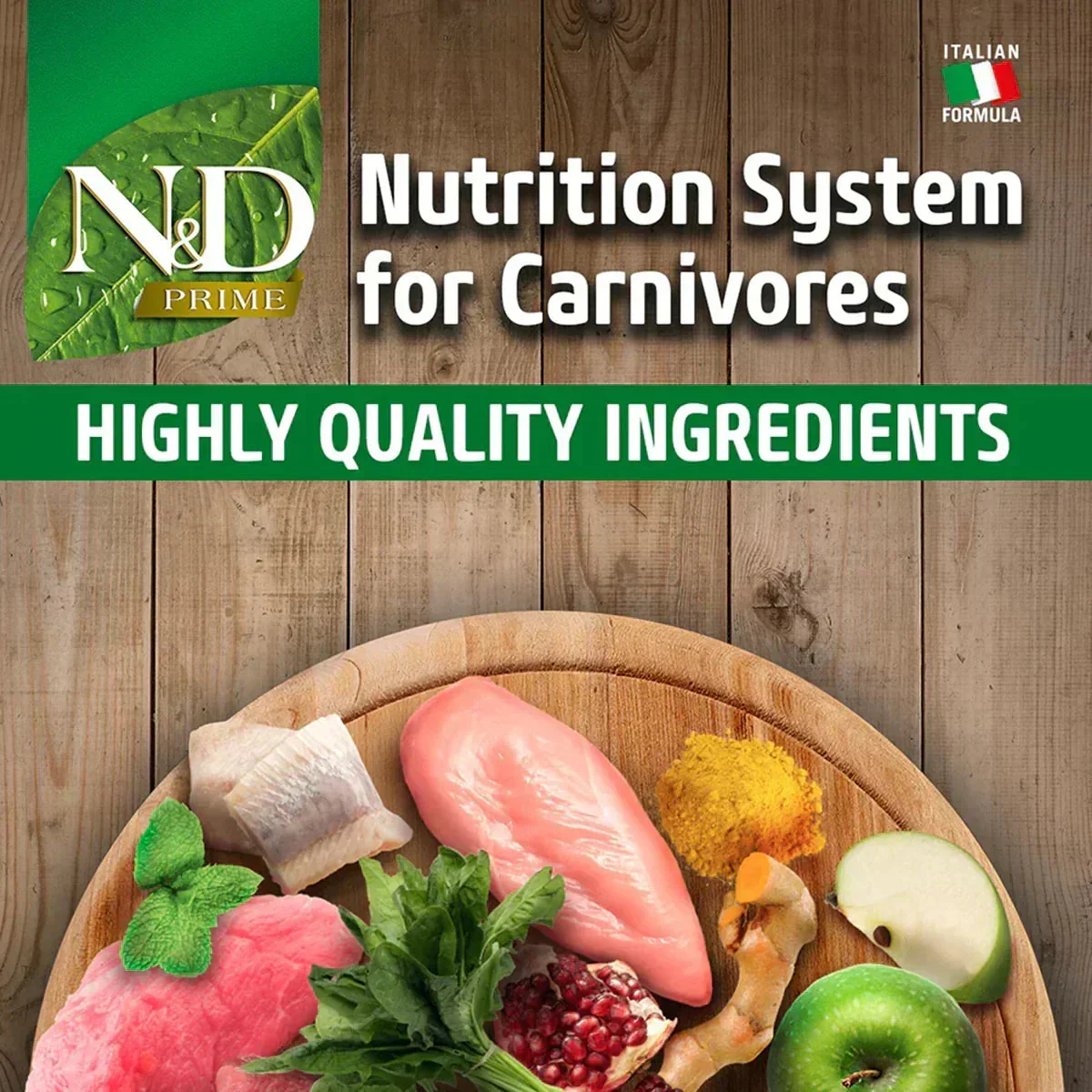 Farmina N&D Grain Free Prime Chicken & Pomegranate Neutered Adult Dry Cat Food - 1.5 kg - Image 6