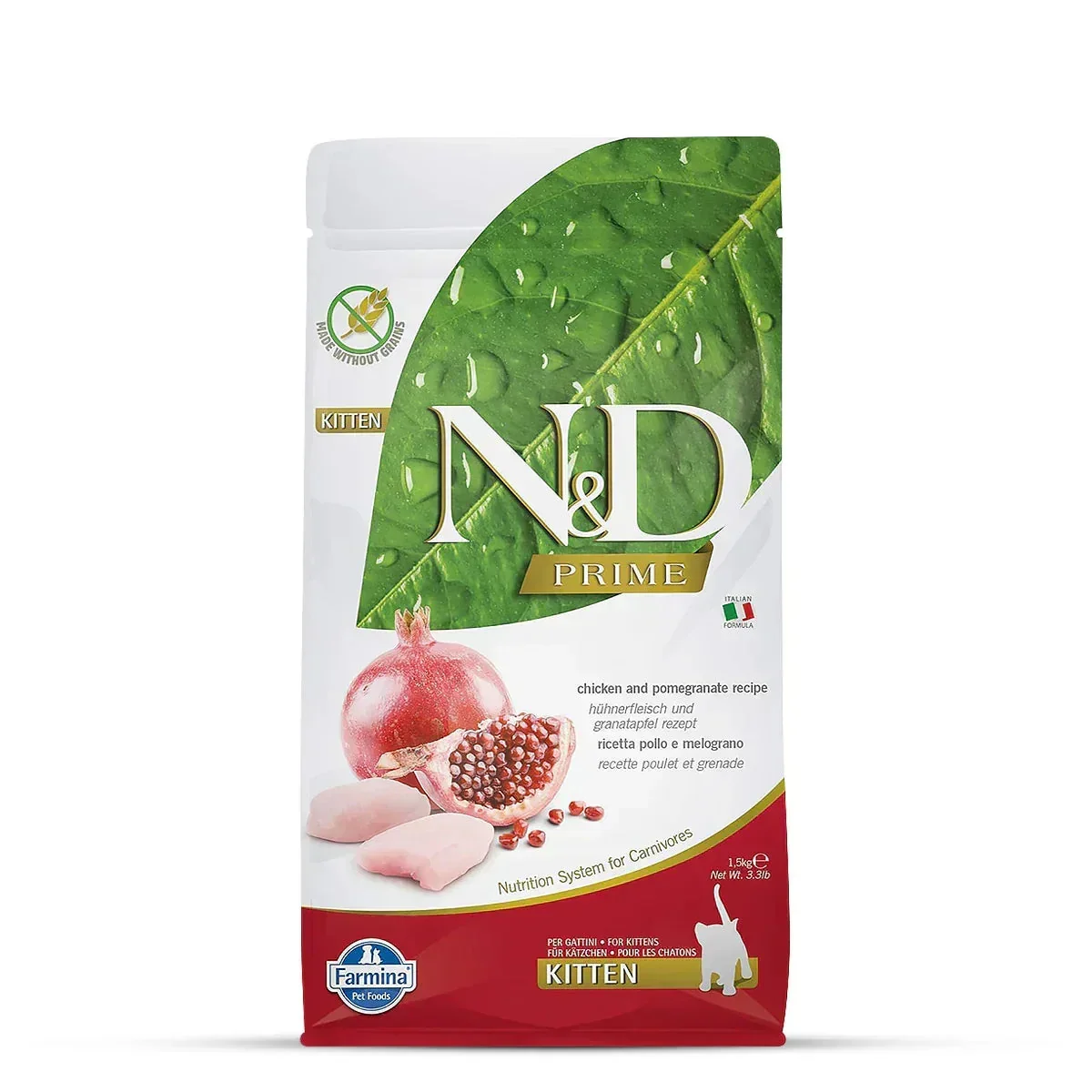 Farmina N&D Grain Free Prime Chicken & Pomegranate Dry Kitten Food - Image 10