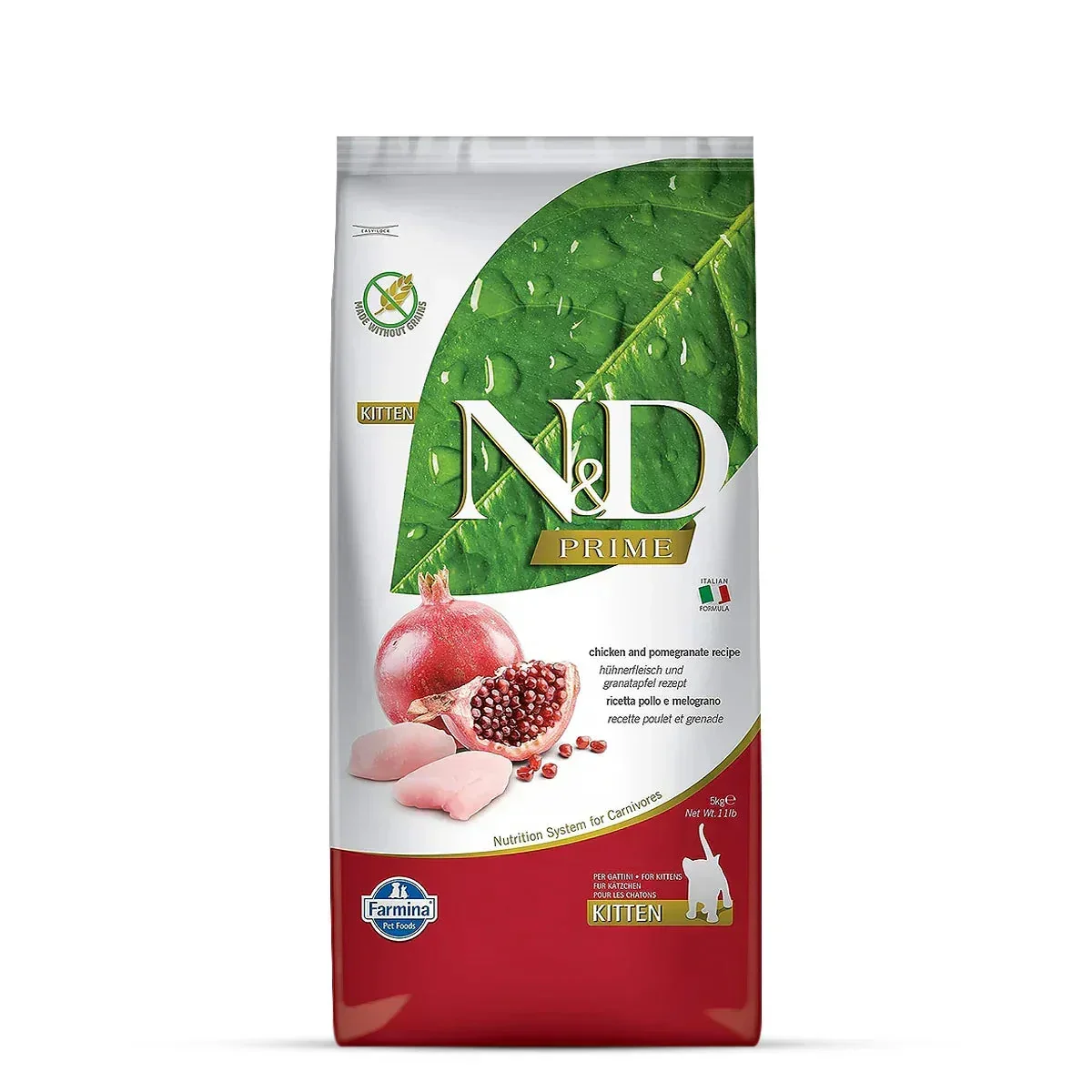 Farmina N&D Grain Free Prime Chicken & Pomegranate Dry Kitten Food - Image 11