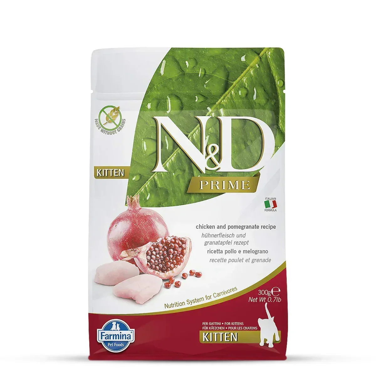 Farmina N&D Grain Free Prime Chicken & Pomegranate Dry Kitten Food - Image 9
