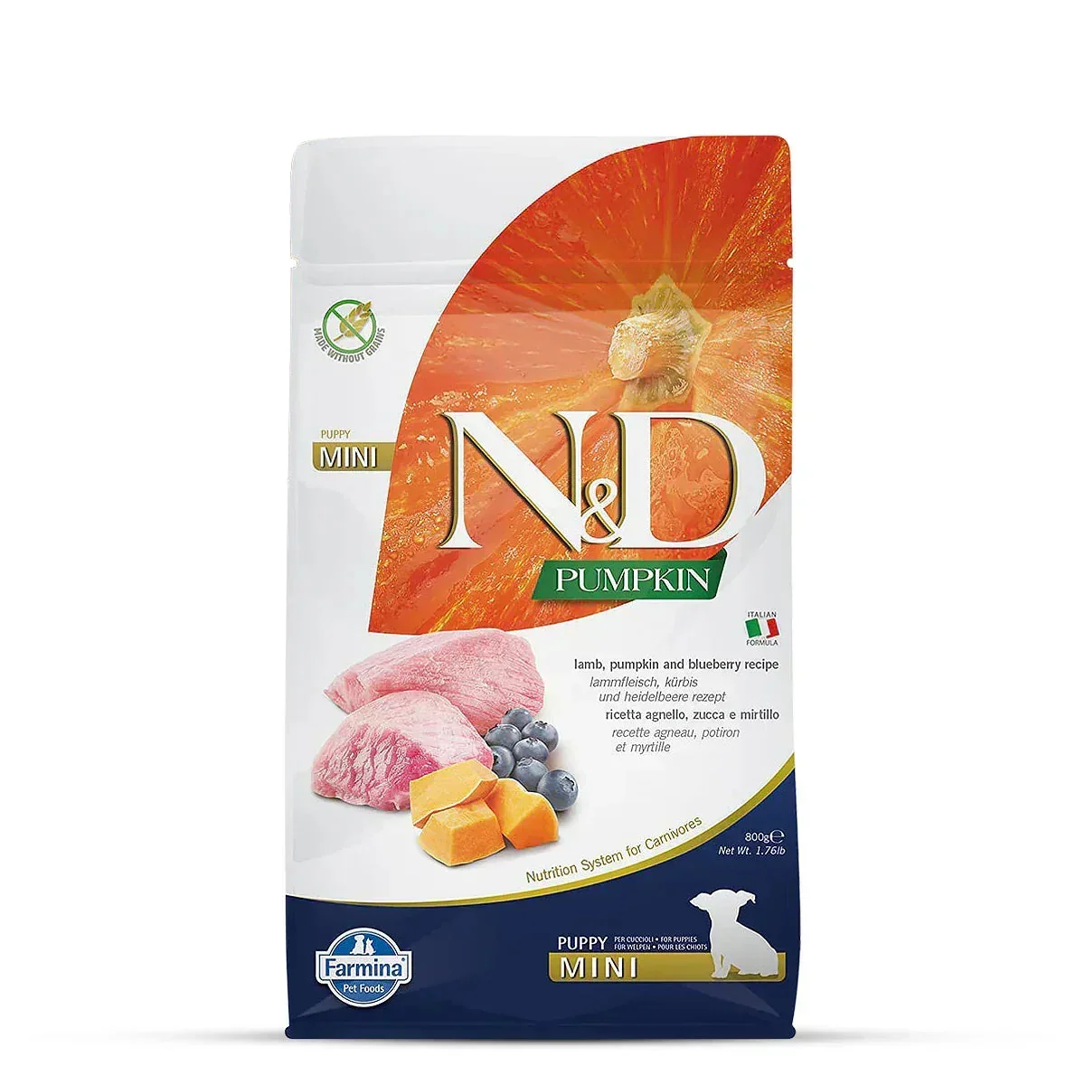 Farmina N&D Grain Free Pumpkin Lamb & Blueberry Dry Dog Food - Mini Breed Puppy - Image 9