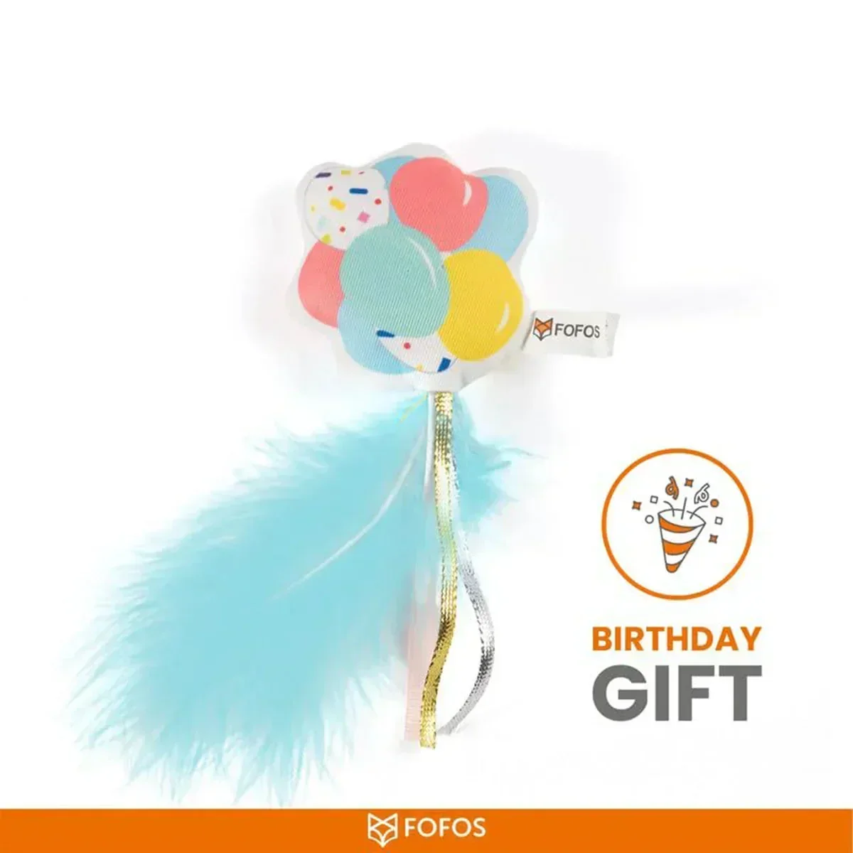 FOFOS Birthday Balloon Cat Toy - Image 4