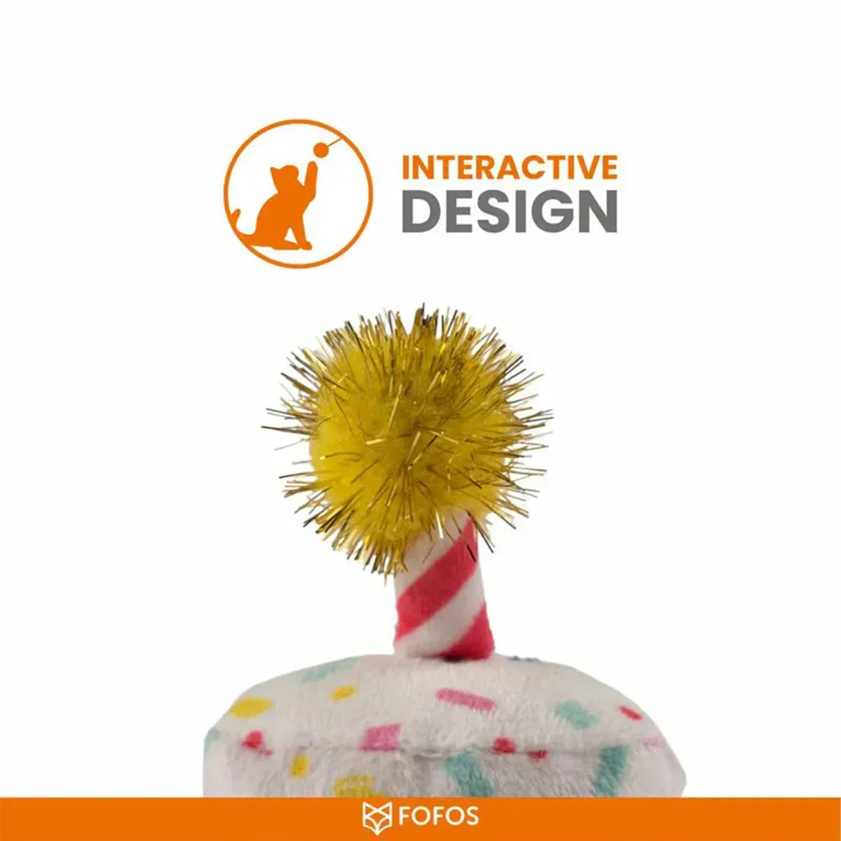 FOFOS Birthday Cake Cat Toy - Image 4