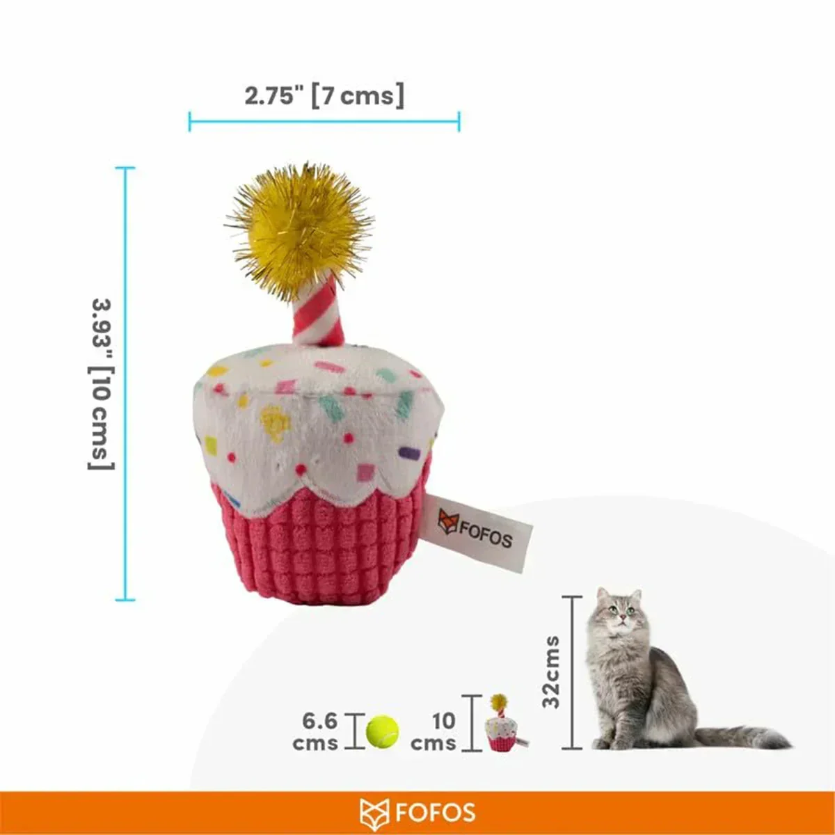FOFOS Birthday Cake Cat Toy - Image 7
