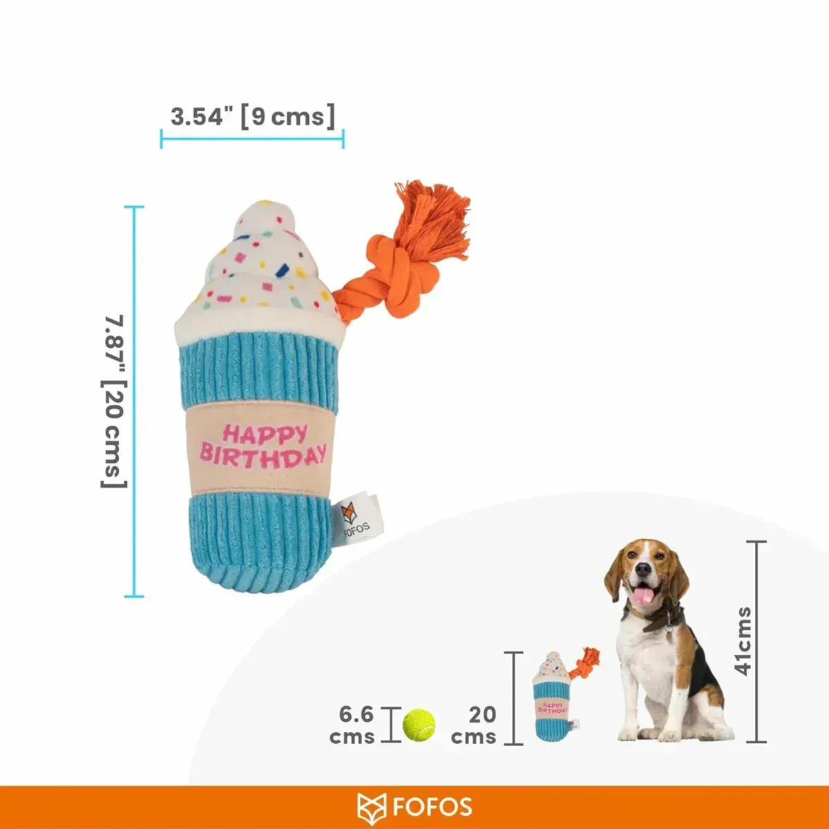 FOFOS Birthday Drink Dog Toy - Image 3