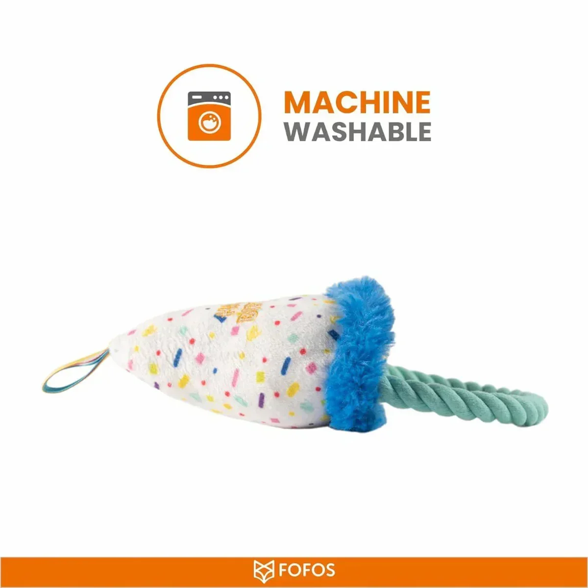 FOFOS Birthday Hat Dog Toy - Image 5