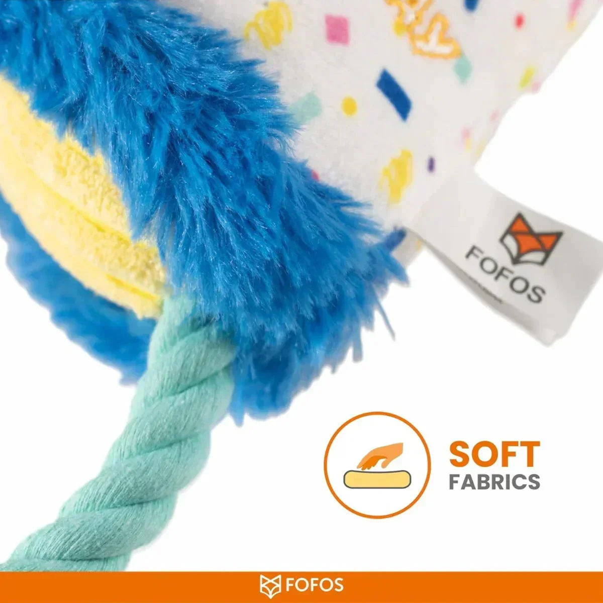 FOFOS Birthday Hat Dog Toy - Image 6