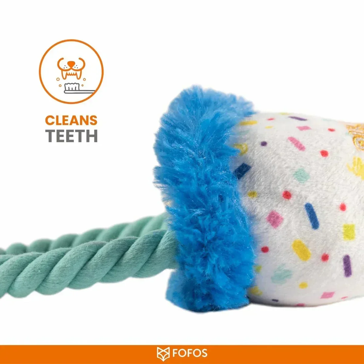 FOFOS Birthday Hat Dog Toy - Image 7