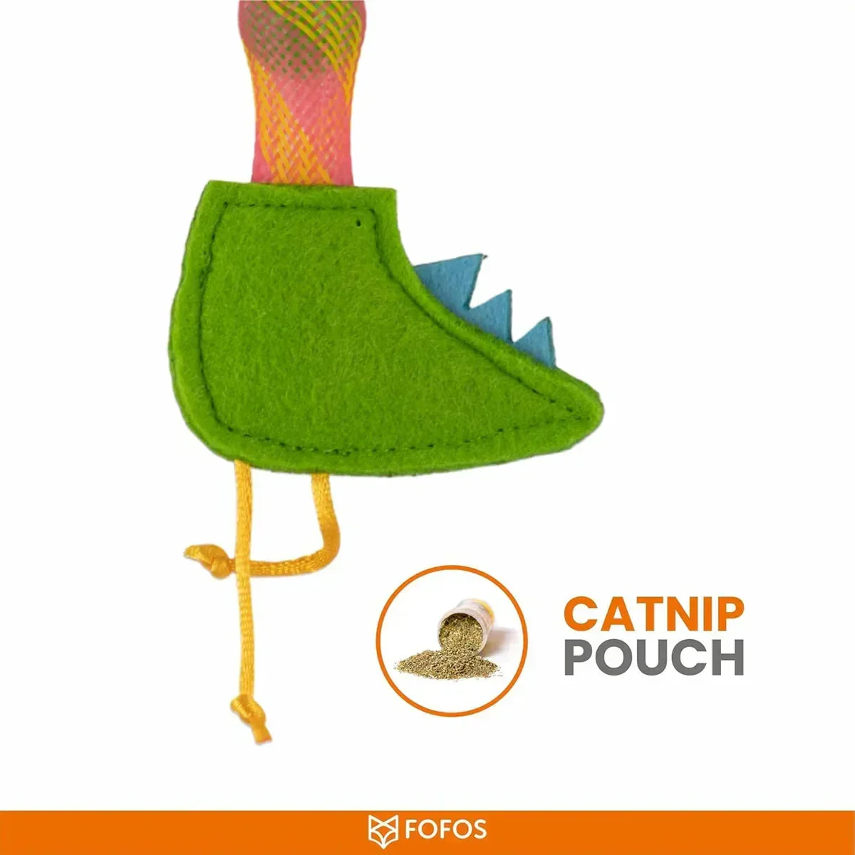 FOFOS Cat Flick Tube Toy - Crocodile - Image 4