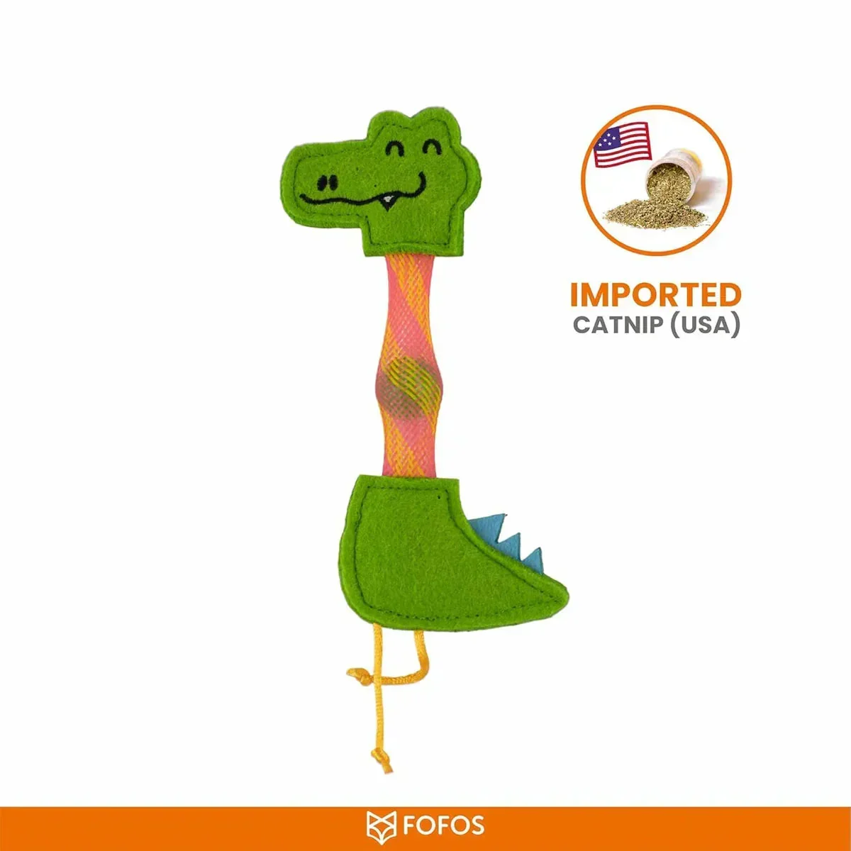 FOFOS Cat Flick Tube Toy - Crocodile - Image 6