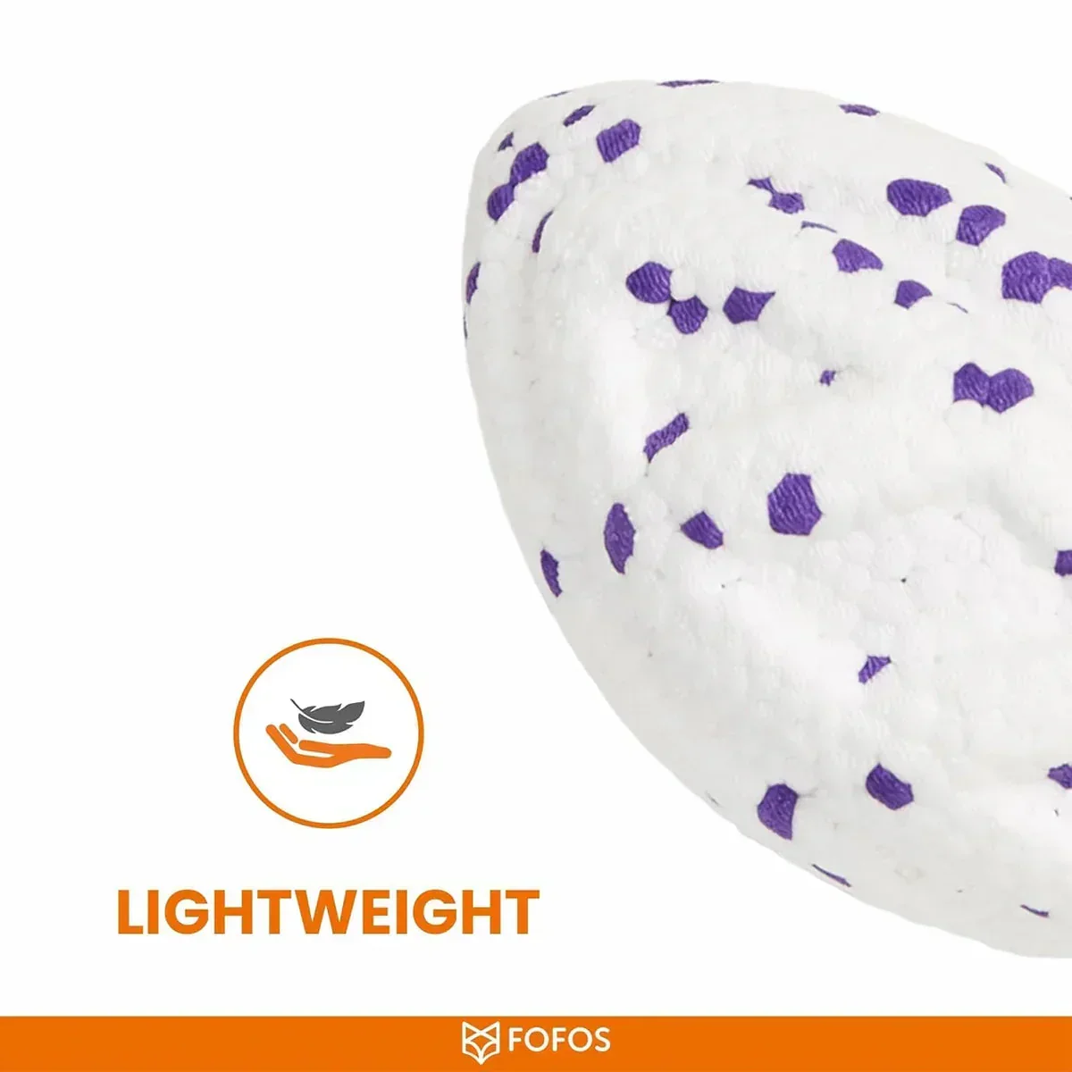 FOFOS ETPU Rugby Ball Fetch Dog Toy -White - Image 3