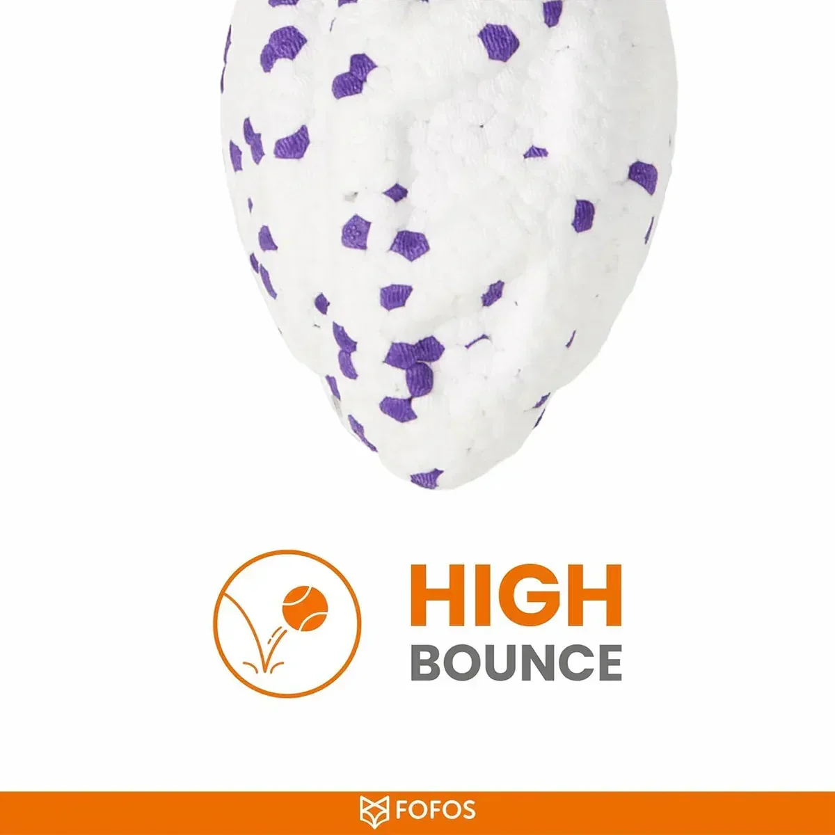 FOFOS ETPU Rugby Ball Fetch Dog Toy -White - Image 4