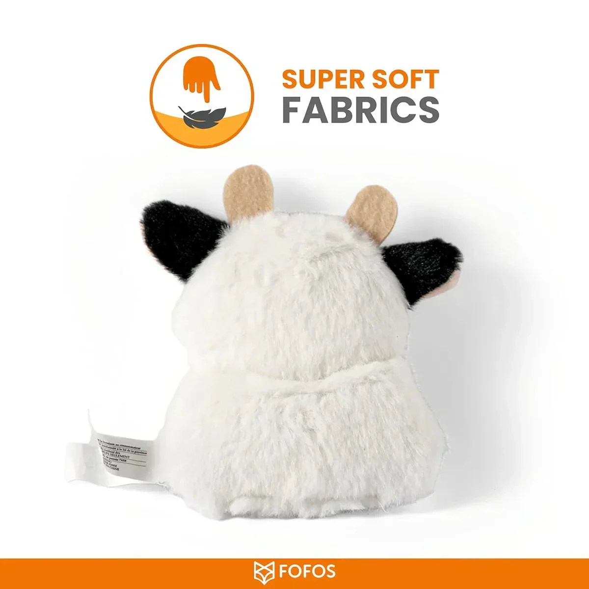 FOFOS Floppy Crinkle Cat Toy Cow - Image 3