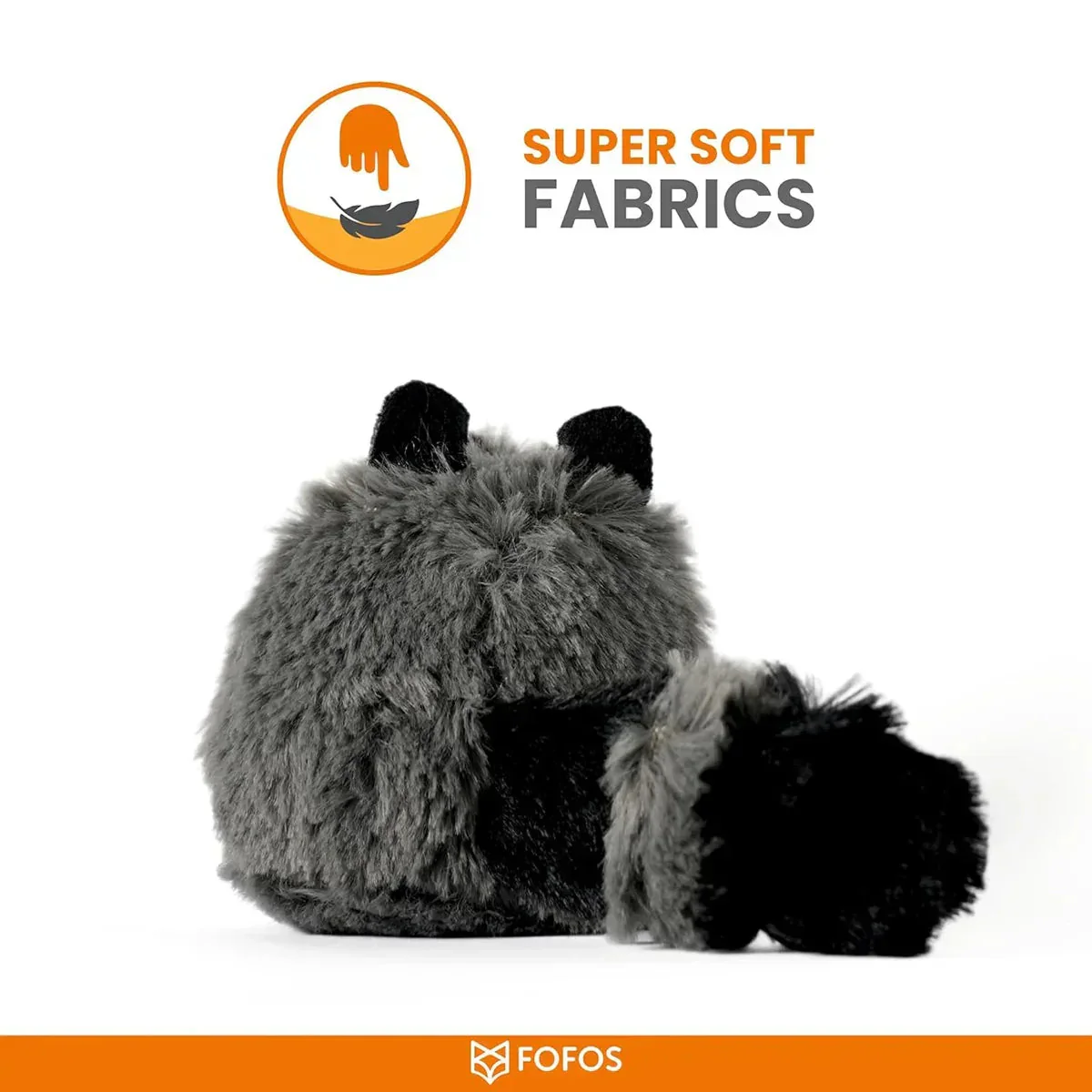 FOFOS Floppy Crinkle Cat Toy Raccoon - Image 4